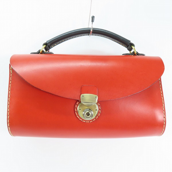 実際に弊社で買取させて頂いたHERZ/ヘルツ プリンショルダー 2way ショルダーバッグ/ハンドバッグ レッド×ブラック