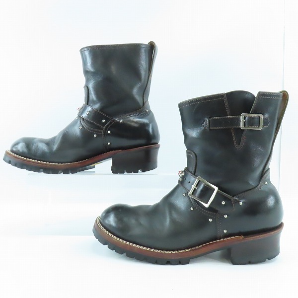 実際に弊社で買取させて頂いたTHE FLAT HEAD/フラットヘッド エンジニアブーツ スタッズ SKB-30HS/27の画像 3枚目