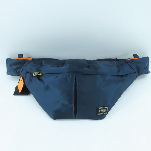 実際に弊社で買取させて頂いた(6)【未使用】PORTER/ポーター TANKER WAIST BAG (L) タンカー ウエストバッグ L アイアンブルー/622-76628