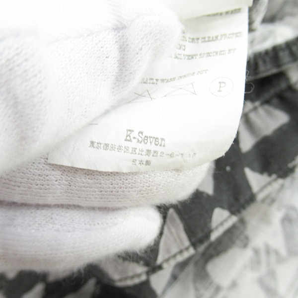 実際に弊社で買取させて頂いたTENDERLOIN/テンダーロイン 19SS T-SLUB トライアングル柄コットンスラブシャツ/Mの画像 4枚目