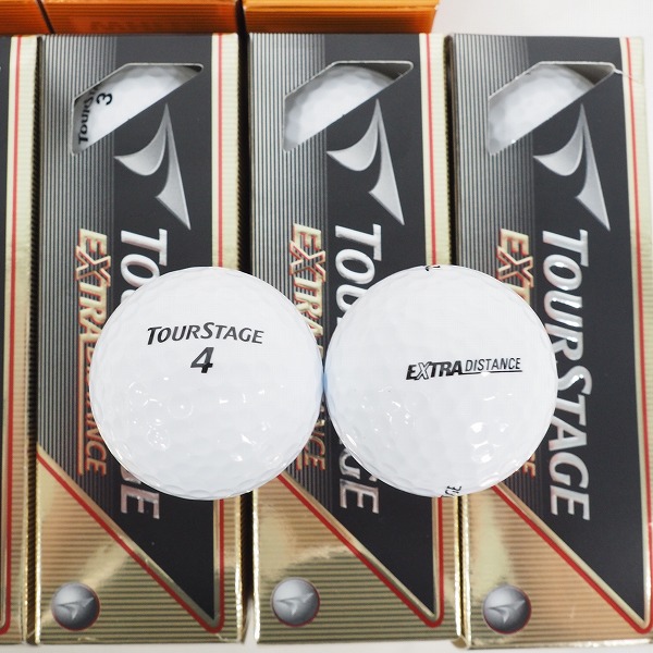 実際に弊社で買取させて頂いた【未使用】ブリヂストン TOURSTAGE/ツアーステージ EXTRA DISTANCE ゴルフボール ホワイト・オレンジ  計2ダース の画像 1枚目