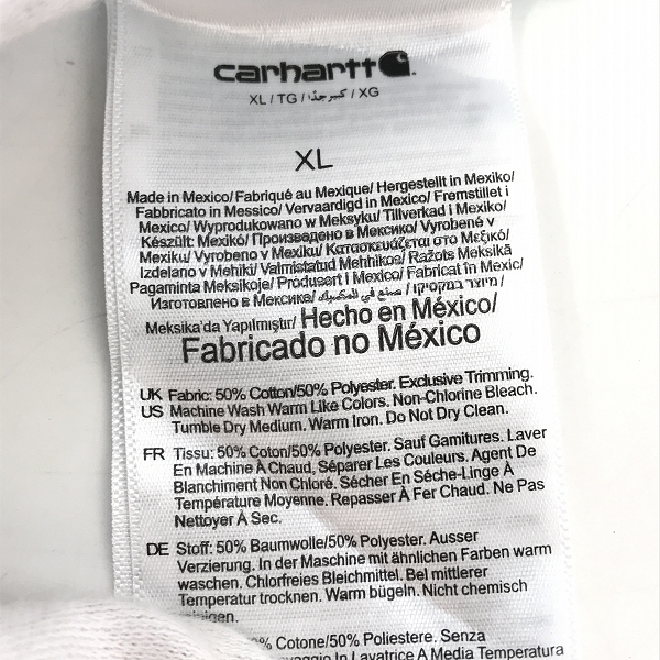実際に弊社で買取させて頂いたCarhartt/カーハート CREWNECK POCKET SWEATSHIRT クルーネック スウェット 胸ポケット 103852-026/XLの画像 3枚目