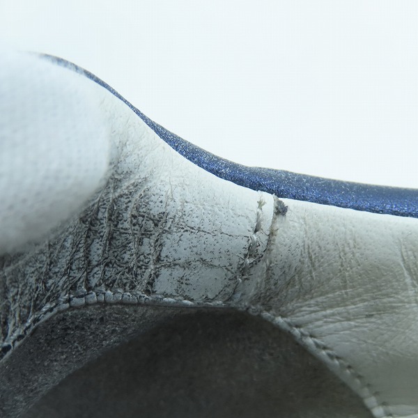 実際に弊社で買取させて頂いたJIMMY CHOO/ジミーチュウ DIAMOND/ダイヤモンド クリアソール スニーカー ブルー/41の画像 6枚目