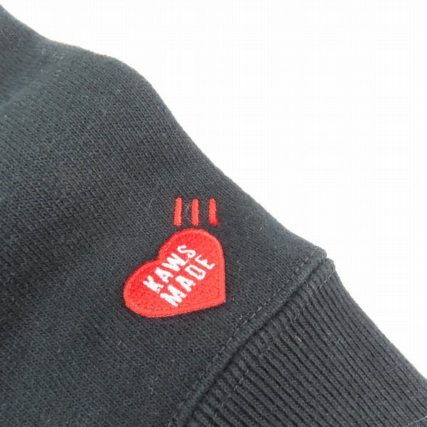 実際に弊社で買取させて頂いたHUMAN MADE × KAWS/ヒューマンメイド × カウズ グラフィックロゴスウェット XXLの画像 9枚目