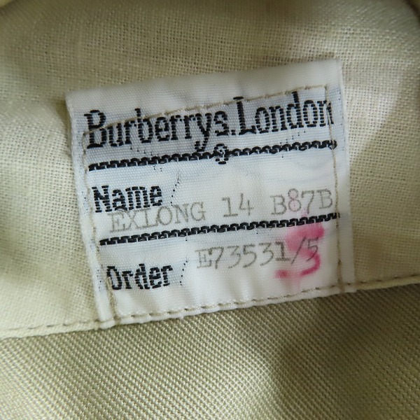 実際に弊社で買取させて頂いたBURBERRYS PRORSUM/バーバリーズプローサム トレンチコートの画像 4枚目