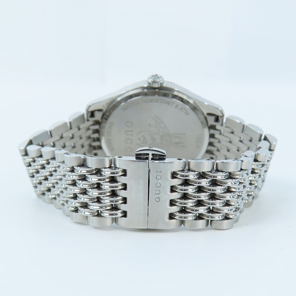 実際に弊社で買取させて頂いたGUCCI/グッチ Quartz Bee Metal Watch Silver Gタイムレス クォーツ 腕時計 YA1264154の画像 2枚目