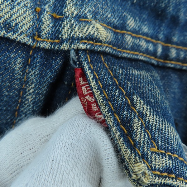 実際に弊社で買取させて頂いた【難有】Levi's/リーバイス デニムジャケット 4thビッグE 刻印524/ヴィンテージの画像 2枚目