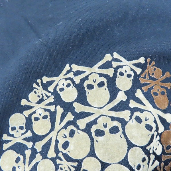 実際に弊社で買取させて頂いたmastermind JAPAN/マスターマインドジャパン バックベロアスカル/ステッチデザイン カットソー MP-TS50-015/XLの画像 5枚目