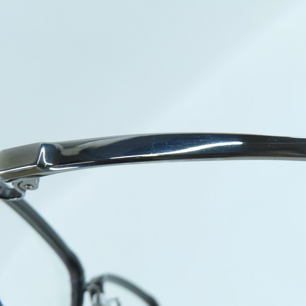 実際に弊社で買取させて頂いた999.9/フォーナインズ 眼鏡/メガネフレーム TITANIUM 度入り アイウェア M-23 Col.9012の画像 8枚目