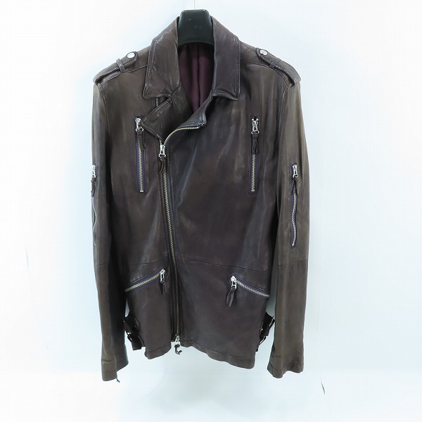 実際に弊社で買取させて頂いたCUSTOM CULTURE/カスタムカルチャー レザー ダブルライダースジャケット  101-1102/44