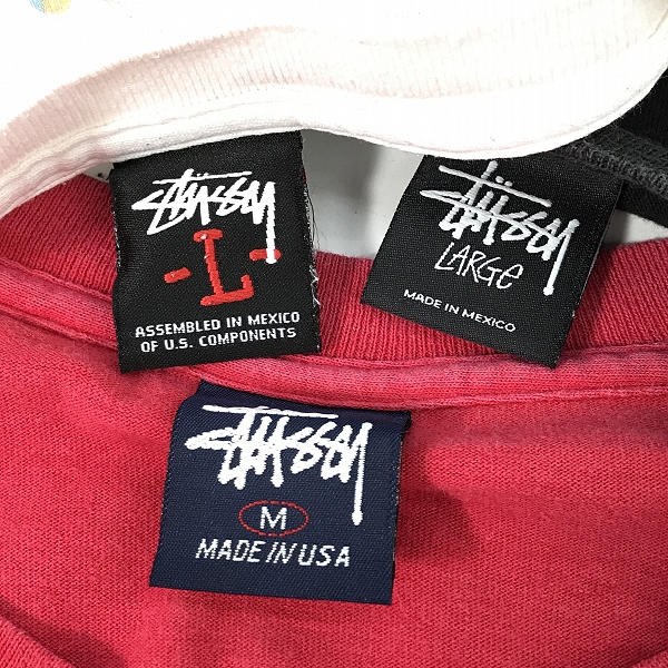 実際に弊社で買取させて頂いた【おまとめ】STUSSY/ステューシー A BATHING APEコラボ/ロゴ総柄 等 Tシャツの画像 3枚目