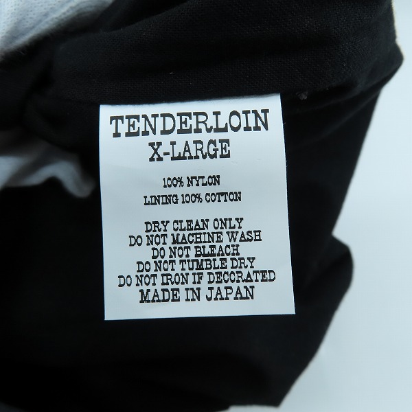 実際に弊社で買取させて頂いたTENDERLOIN/テンダーロイン 23SS 2B ロゴ IF6WAS9!! コーチジャケット/ブルゾン/XLの画像 5枚目