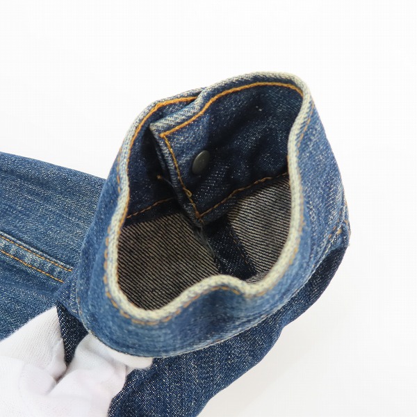 実際に弊社で買取させて頂いたLEVI'S/リーバイス ヴィンテージ  刻印52 スモールe 4th デニムジャケット 71205-0217 /40の画像 9枚目