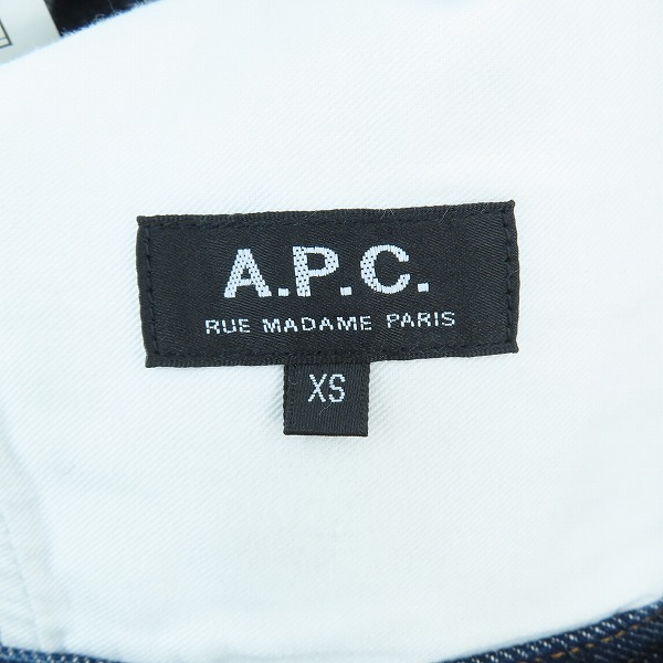 実際に弊社で買取させて頂いたA.P.C. /アーペーセー デニムジャケット 24172-1-30761/XSの画像 2枚目
