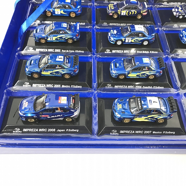 実際に弊社で買取させて頂いたCM's Corporation/シーエムズコーポレーション ラリーカーコレクション 1/64 subaru/スバル WRCの軌跡 555個限定の画像 5枚目