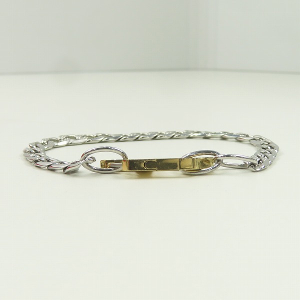 実際に弊社で買取させて頂いたDIESEL/ディーゼル Dロゴ ブレスレット シルバー×ゴールドの画像 5枚目