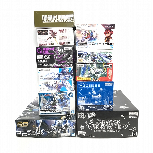 実際に弊社で買取させて頂いた【おまとめ】BANDAI/バンダイ ガンプラ/プラモデル MG/HG/RG 00/エアリアル/キュベレイ 等