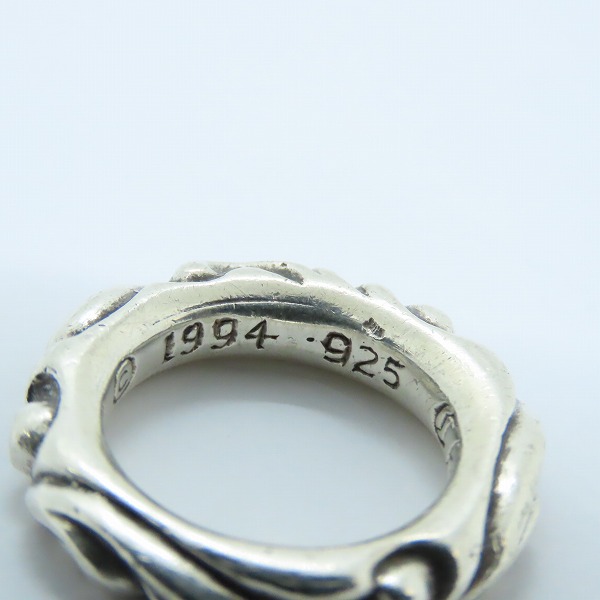 実際に弊社で買取させて頂いたCHROME HEARTS/クロムハーツ スクロールバンドリング 9号の画像 8枚目