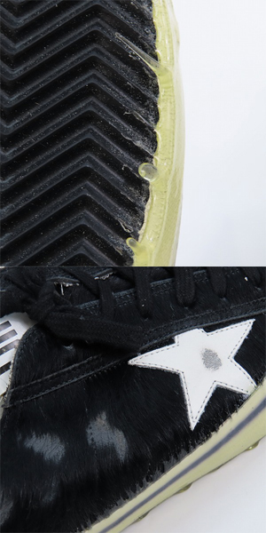実際に弊社で買取させて頂いたGOLDEN GOOSE/ゴールデングース BLACK PONY V STAR2 スニーカー/42の画像 7枚目