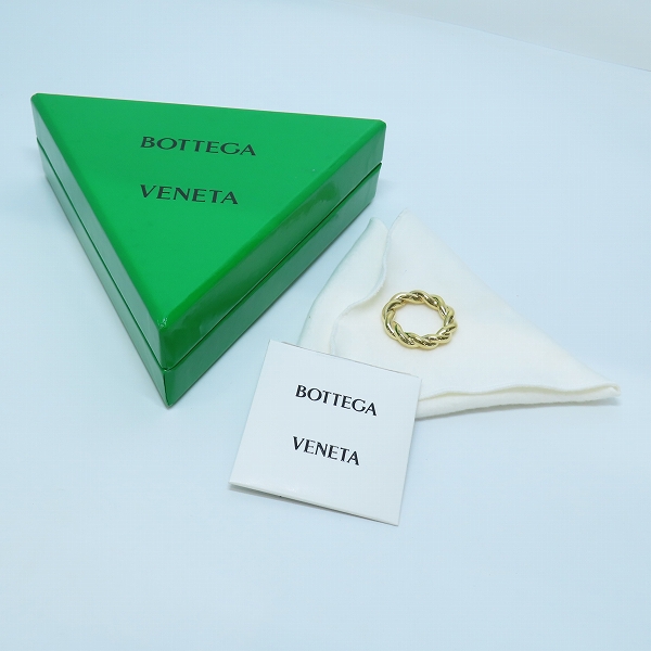 実際に弊社で買取させて頂いたBOTTEGA VENETA/ボッテガヴェネタ Ag925/シルバー925 ツイストリング 665811 VAHU0/20.5号の画像 9枚目