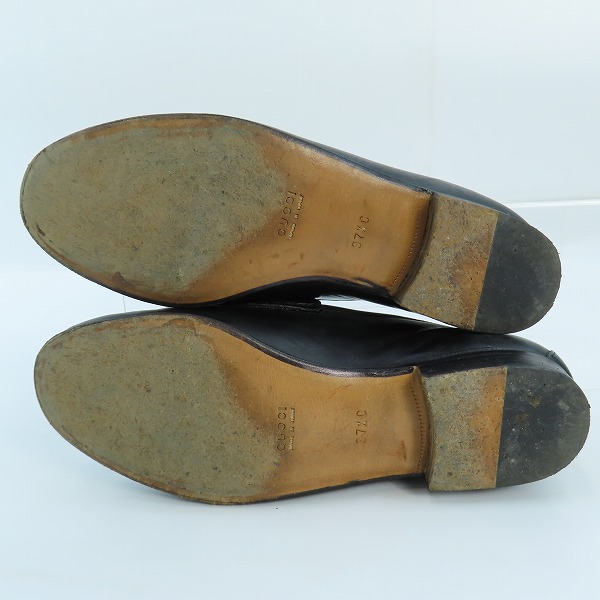 実際に弊社で買取させて頂いたGUCCI/グッチ ホースビット スウェードレザー ローファーシューズ　100 0255/37.5Cの画像 2枚目