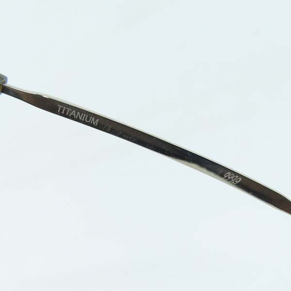 実際に弊社で買取させて頂いた999.9/フォーナインズ TITANIUM メタル メガネフレーム S-816Tの画像 6枚目