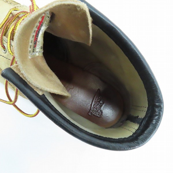 実際に弊社で買取させて頂いたRED WING/レッドウィング アイリッシュセッター スエード モックトゥ 8173/8Eの画像 4枚目