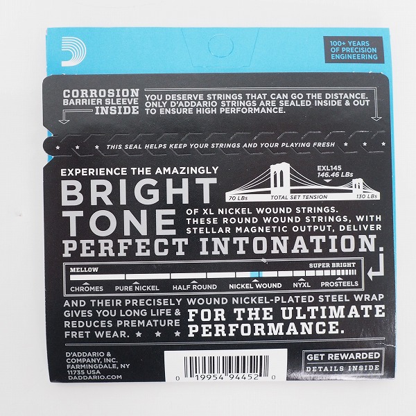 実際に弊社で買取させて頂いた【未開封】D'Addario/ダダリオ Nickel Wound XL EXL145 12-54・EXL148 12-60 エレキギター弦 計5個セットの画像 3枚目