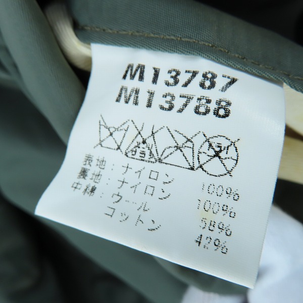 実際に弊社で買取させて頂いたBUZZ RICKSON'S/バズリクソンズ MA-1 フライトジャケット M13788/Lの画像 4枚目
