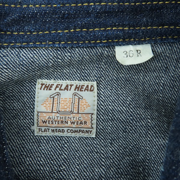 実際に弊社で買取させて頂いたTHE FLAT HEAD/フラットヘッド デニム ウエスタンシャツ 7002WR/36Rの画像 2枚目
