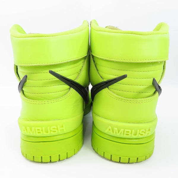 実際に弊社で買取させて頂いたNIKE×AMBUSH/ナイキ×アンブッシュ DUNK HIGH/ダンクハイ フラッシュライム CU7544-300/29の画像 1枚目