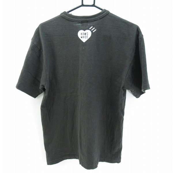 実際に弊社で買取させて頂いたHUMAN MADE × KAWS/ ヒューマンメイド×カウズ GRAPHIC Tシャツ ブラック/Mの画像 1枚目