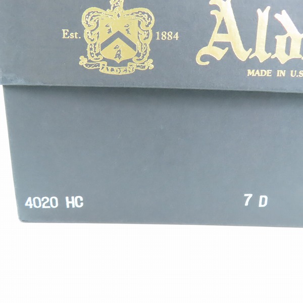 実際に弊社で買取させて頂いたALDEN/オールデン ハワイアンタンカーブーツ/シューズ コードバン 4020HC/7Dの画像 9枚目