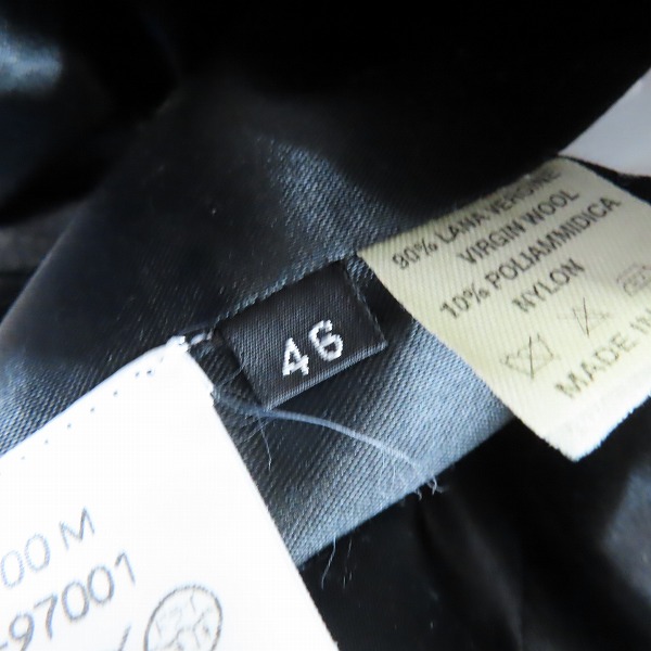 実際に弊社で買取させて頂いたgiuliano Fujiwara/ジュリアーノ フジワラ イタリア製 ウール混ステンカラーロングコート 46の画像 4枚目