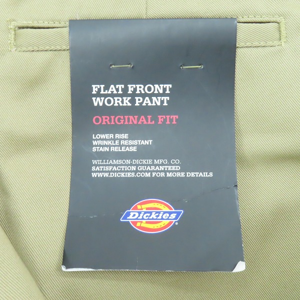 実際に弊社で買取させて頂いた【未使用】 Dickies/ディッキーズ ワークパンツ ポリエステル混 1221725/28の画像 7枚目
