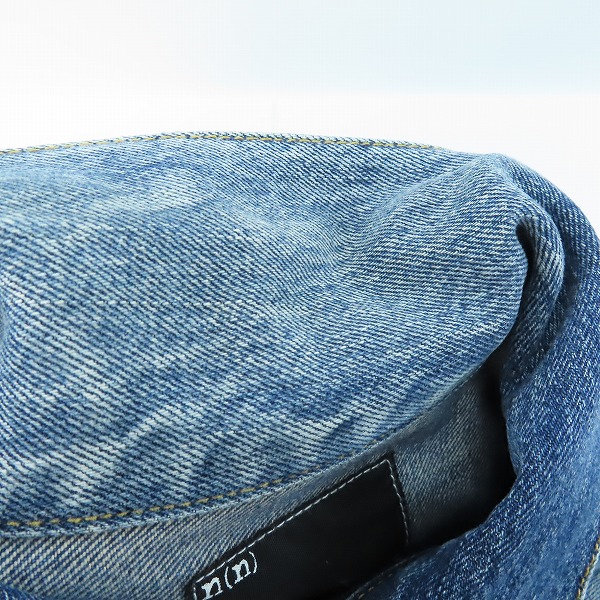 実際に弊社で買取させて頂いたn(n) by NUMBER (N)INE/エヌエヌバイナンバーナイン ジップポケット/音符 デニムジャケット 2の画像 8枚目