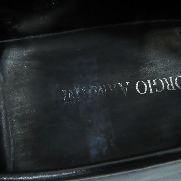 実際に弊社で買取させて頂いたGIORGIO ARMANI/ジョルジオアルマーニ レザー ローファーシューズ 39の画像 7枚目