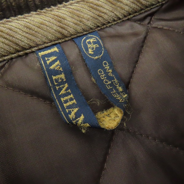 実際に弊社で買取させて頂いたEDIFICE×LAVENHAM/エディフィス×ラベンハム 別注 キルティングジャケット 38の画像 2枚目