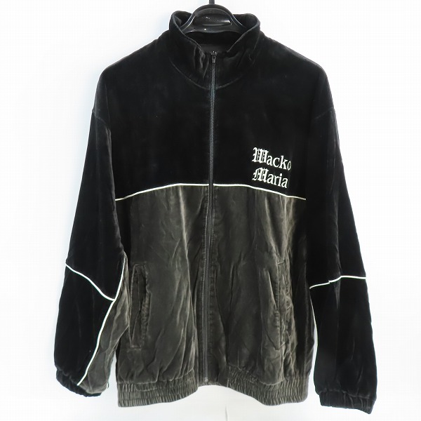 実際に弊社で買取させて頂いたWACKO MARIA/ワコマリア 23FW VELVET TRACK PANTS/ロゴ刺繍 ベロア トラック ジャケット/ジャージ/M