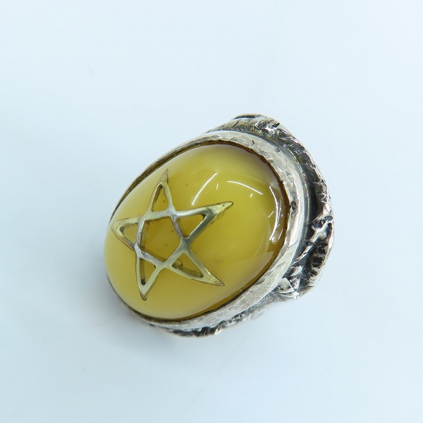 実際に弊社で買取させて頂いたALEX STREETER/アレックスストリーター エンジェルハートリング 17年限定/30周年記念 パウダーバルティックアンバー/14号の画像 1枚目