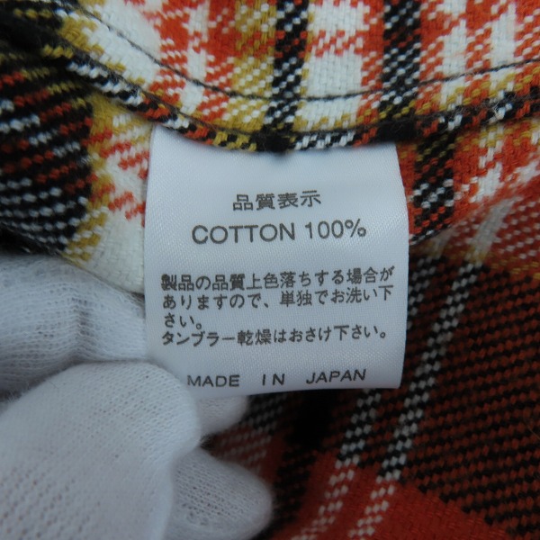 実際に弊社で買取させて頂いたTHE FLAT HEAD/フラットヘッド チェック柄 ウエスタンシャツ /40の画像 3枚目