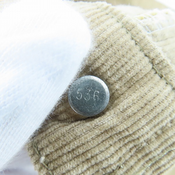 実際に弊社で買取させて頂いたLevis/リーバイス 80s ヴィンテージ 刻印536 白タブ コーデュロイパンツ ベージュ 519-1523 W32 L32の画像 6枚目