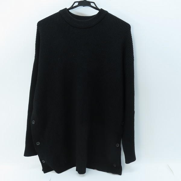 実際に弊社で買取させて頂いたHARE/ハレ セーター ボタンデザイン ブラック HA020025MW/F