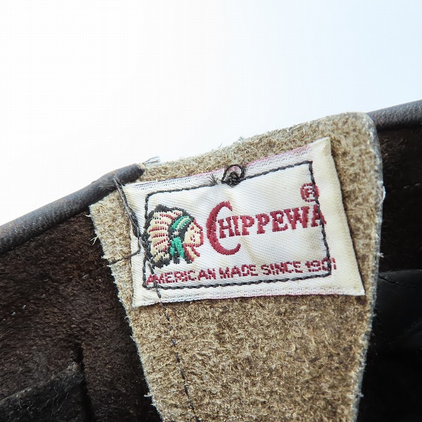 実際に弊社で買取させて頂いたCHIPPEWA/チペワ スチールトゥ レザー エンジニアブーツ 27863 /8.5Eの画像 6枚目