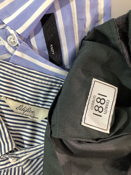 実際に弊社で買取させて頂いた【おまとめ】セルッティ1881/エディフィス/ノット 他 長袖シャツ/セットアップ/スラックスパンツ 等の画像 1枚目