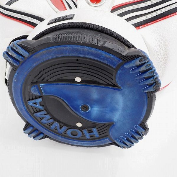 実際に弊社で買取させて頂いた【フード無し】HONMA/ホンマ/本間 CB-1810 ゴルフ モグラアクセント 5分割 キャディバッグ トリコロールの画像 8枚目
