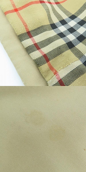 実際に弊社で買取させて頂いた【難有り】Burberrys/バーバリーズ 裏地ノバチェック ステンカラーコート の画像 8枚目