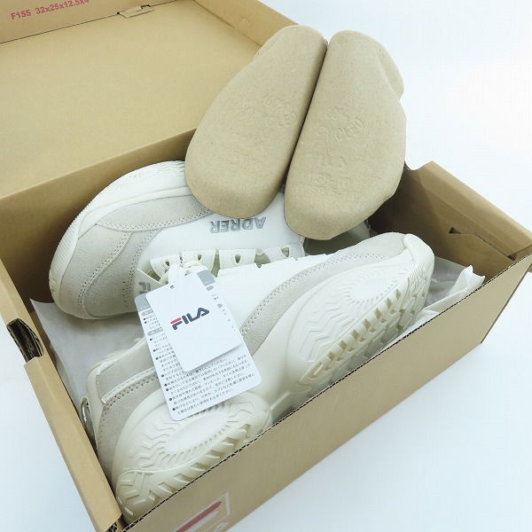 実際に弊社で買取させて頂いた【未使用】FILA/フィラ PROVENANCE X ADRER/プロヴィナンス×アドラー 別注限定 厚底スニーカー UFW24049 103/26.0の画像 7枚目