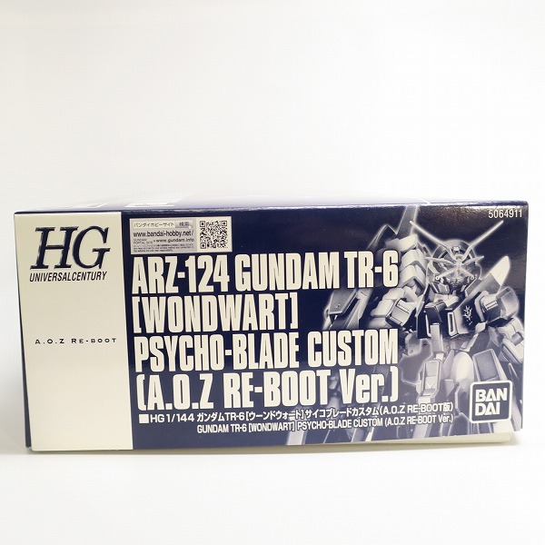 実際に弊社で買取させて頂いた【未組立】BANDAI/バンダイ HG 1/144 ガンダムTR-6 ウーンドウォート サイコブレードカスタム A.O.Z RE-BOOT版の画像 8枚目