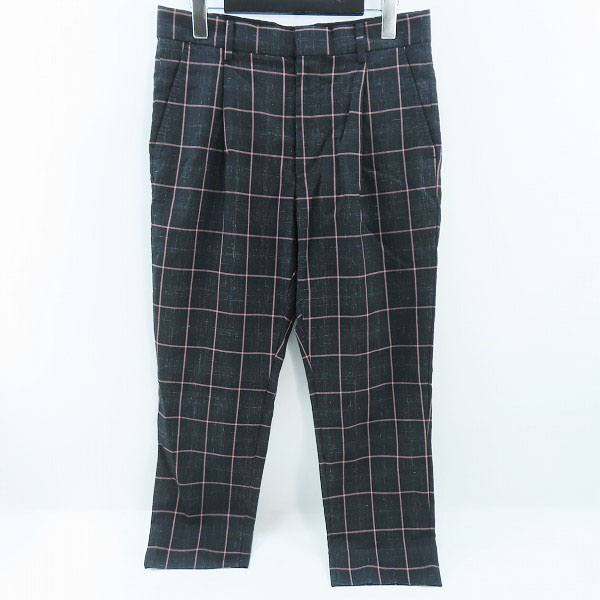 実際に弊社で買取させて頂いたWACKO MARIA×DORMEUIL/ワコマリア×ドーメル チェック柄 ウールスラックスパンツ S